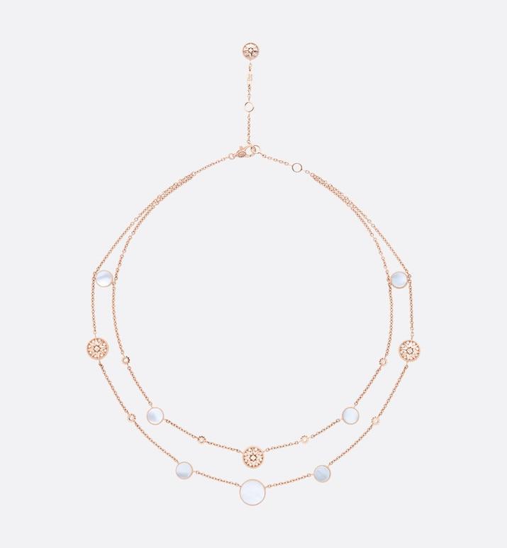 Rose Des Vents Necklace • Pink Gold, Diamonds and Mother-of-Pearl