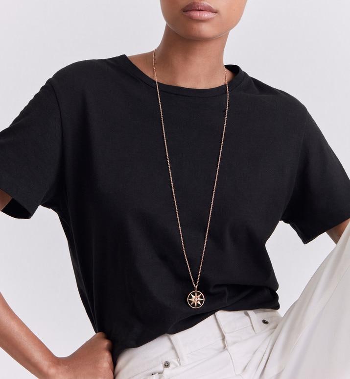 Large Rose Des Vents Medallion • Rose Gold, Diamond and Onyx