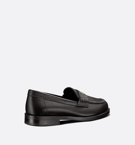 Kid's Loafer • Black Calfskin