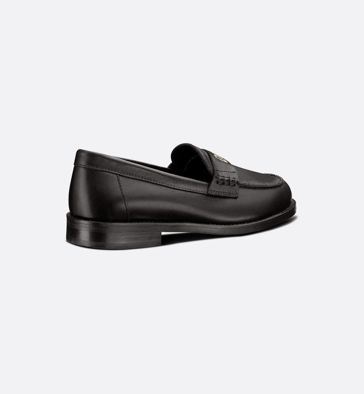 Kid's Loafer • Black Calfskin