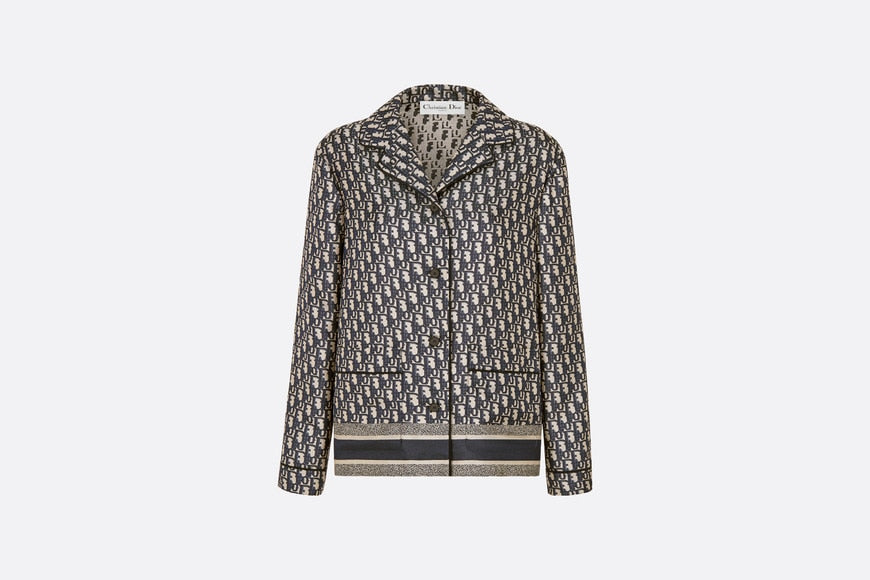 Jacket • Blue Dior Oblique Silk Twill