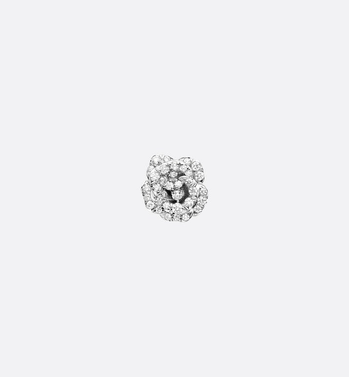 Rose Dior Bagatelle Earring • 18K White Gold and Diamonds