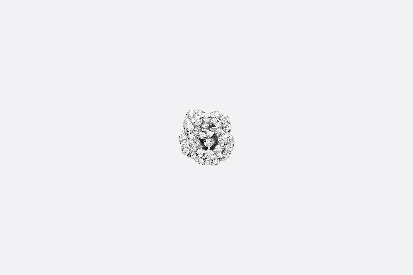 Rose Dior Bagatelle Earring • 18K White Gold and Diamonds