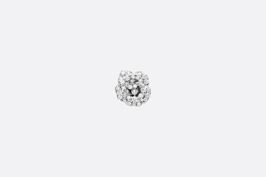 Rose Dior Bagatelle Earring • 18K White Gold and Diamonds