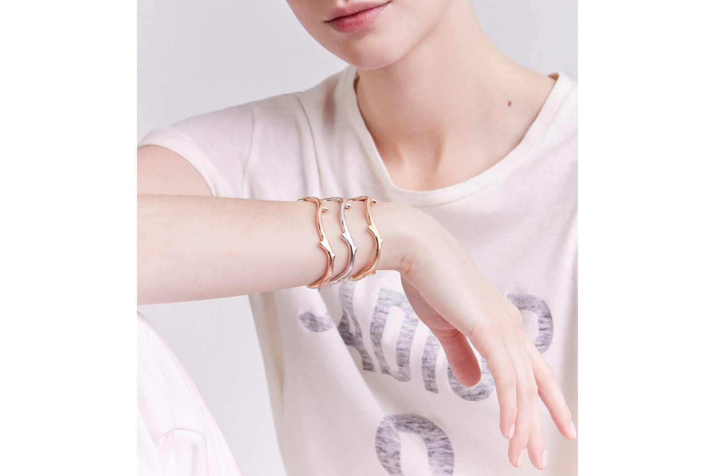 Bois de Rose Bracelet 15.5 cm • 18K White Gold