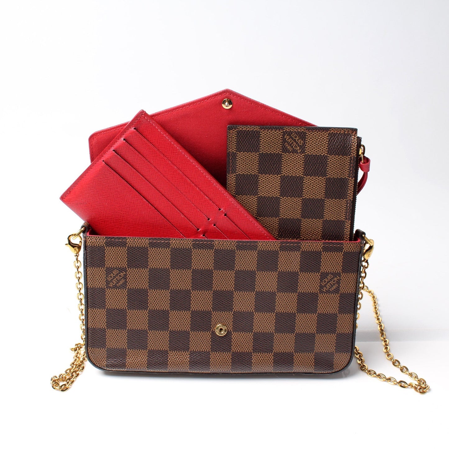 Pochette Felicie Damier Ebene