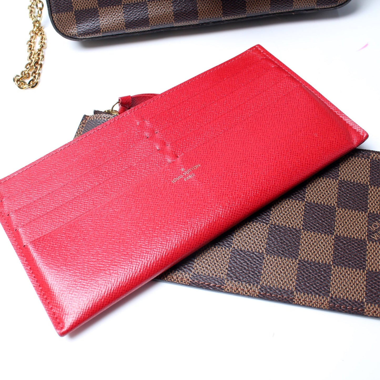 Pochette Felicie Damier Ebene