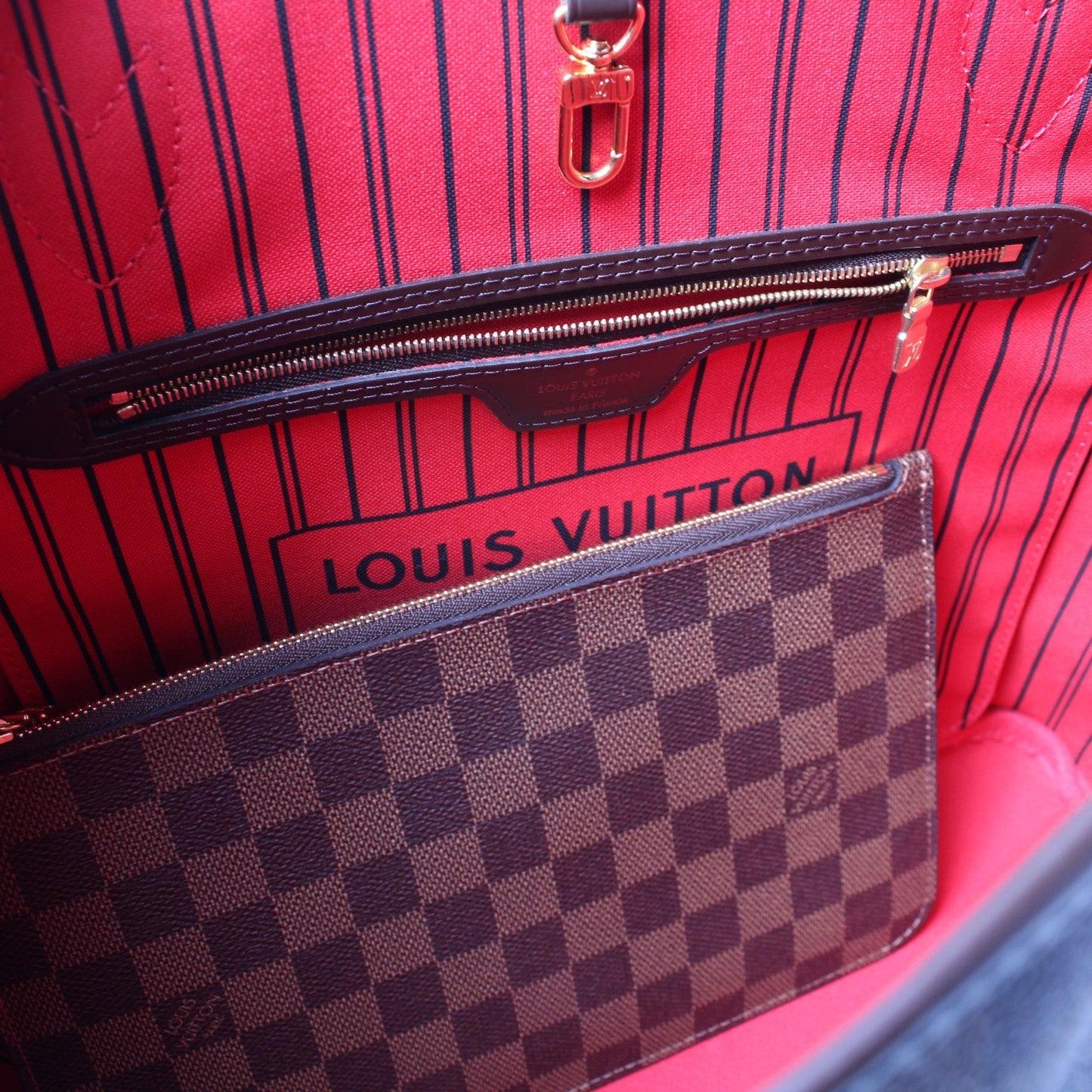 Neverfull MM W/ Wallet Damier Ebene