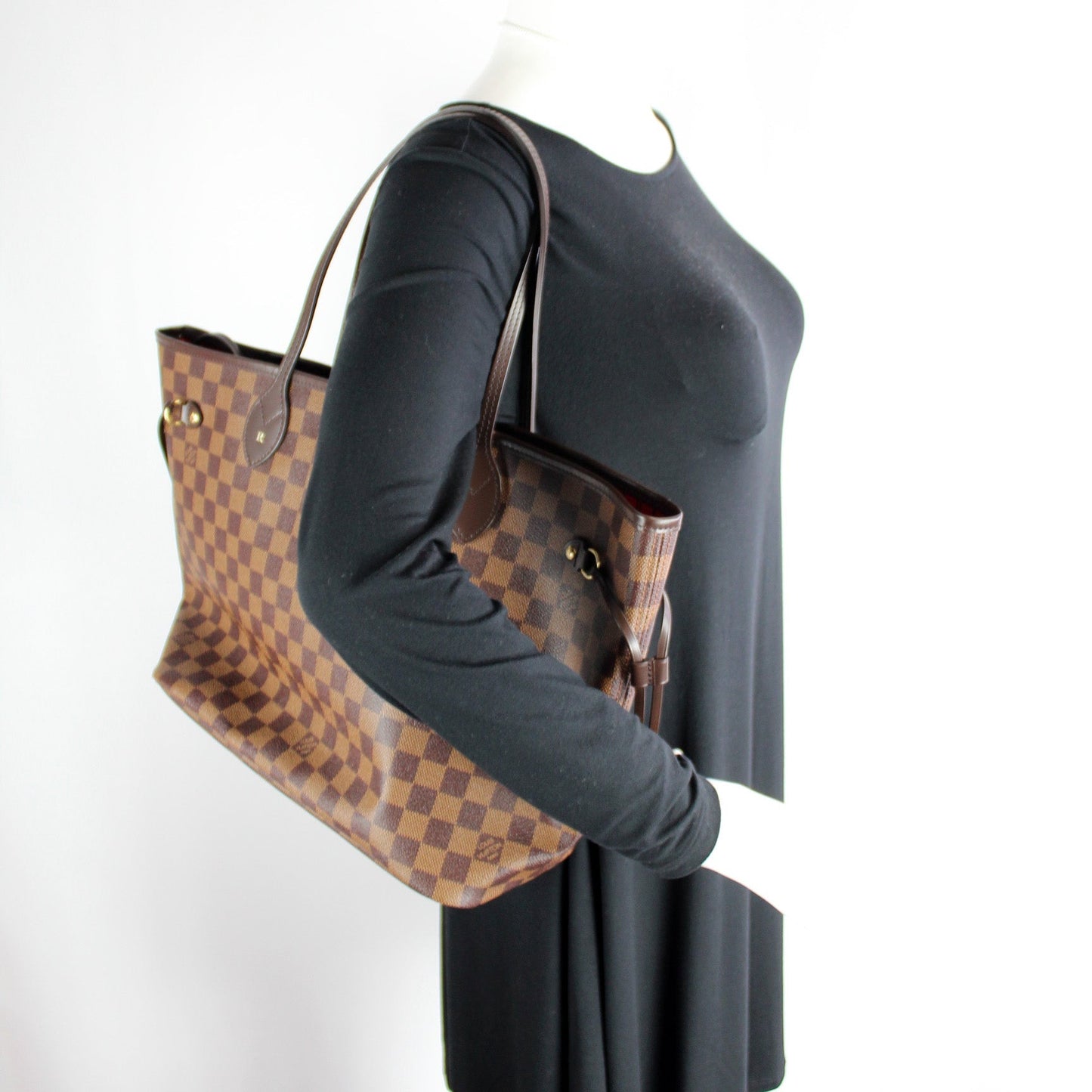 Neverfull MM W/ Wallet Damier Ebene