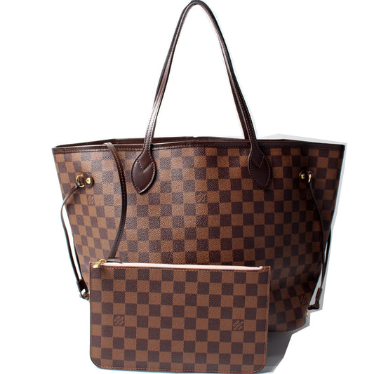 Neverfull MM W/ Wallet Damier Ebene