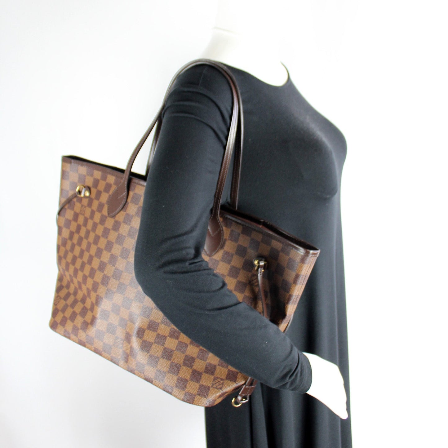 Neverfull MM W/ Wallet Damier Ebene