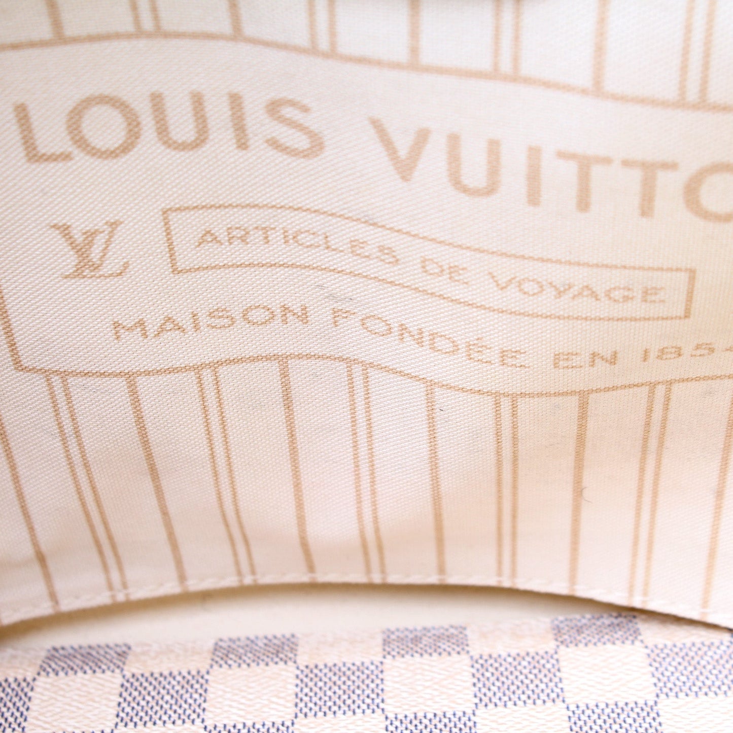 Neverfull MM W/ Wallet Damier Azur