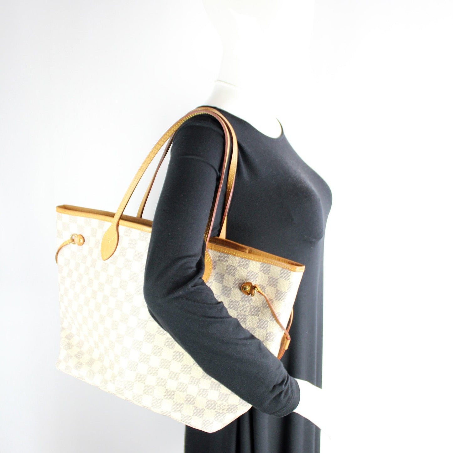 Neverfull MM W/ Wallet Damier Azur