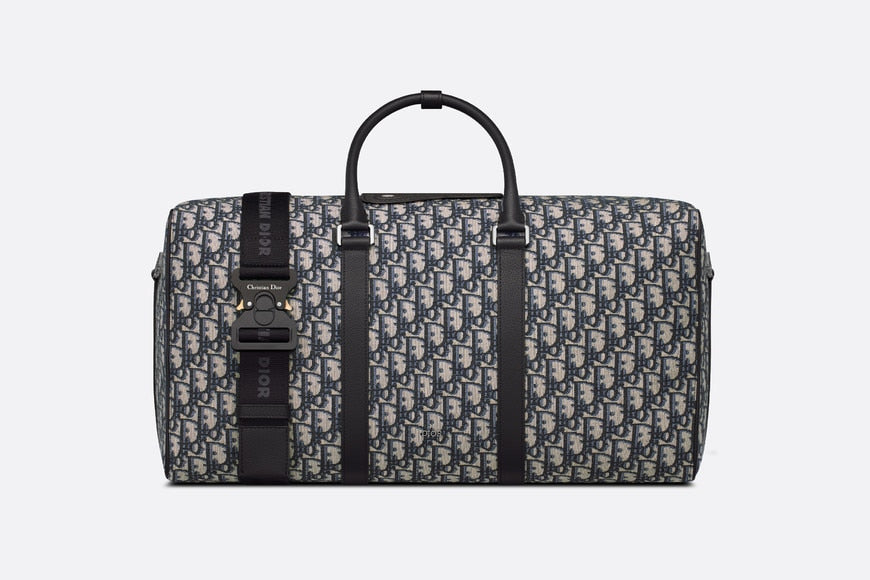 Dior Lingot 50 Bag • Beige and Black Dior Oblique Jacquard