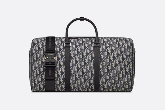 Dior Lingot 50 Bag • Beige and Black Dior Oblique Jacquard