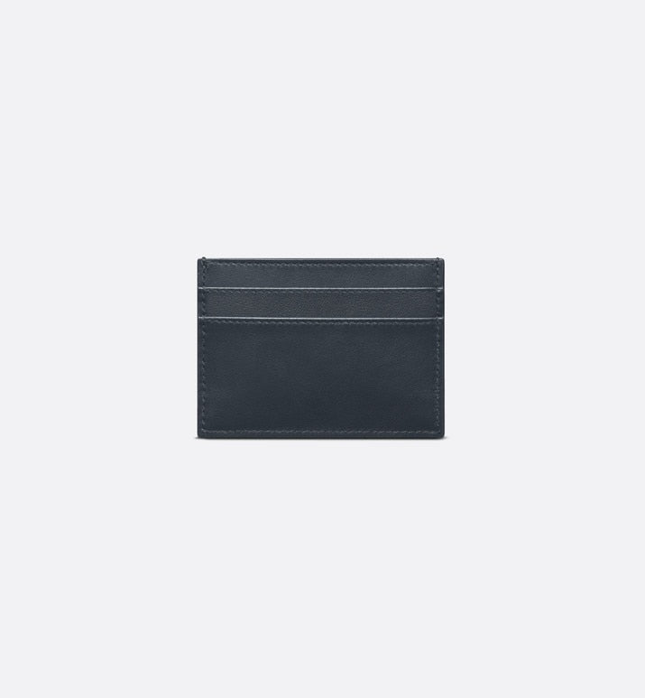 Dior Vibe Card Holder • Blue Calfskin