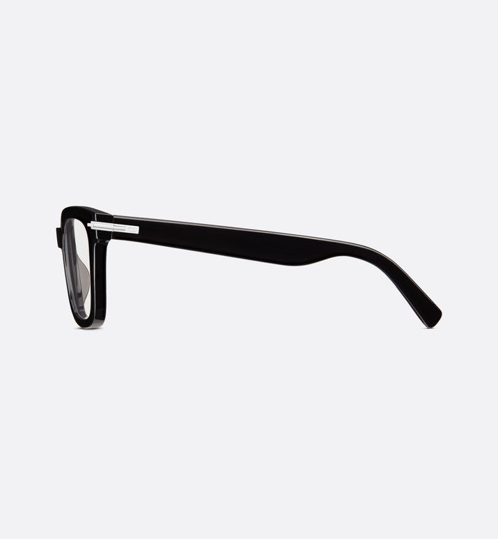 DiorBlackSuit S10I • Black Square Glasses with Blue Light Filter