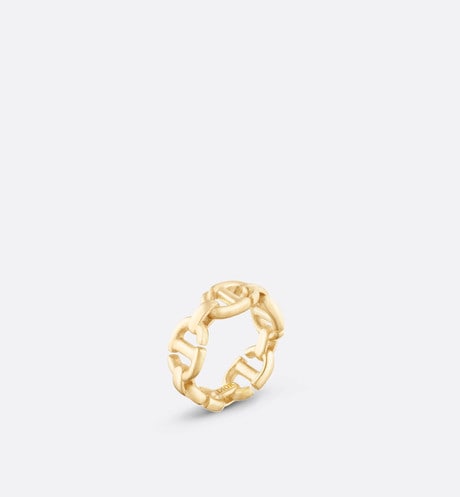 CD Navy Ring • Gold-finish metal