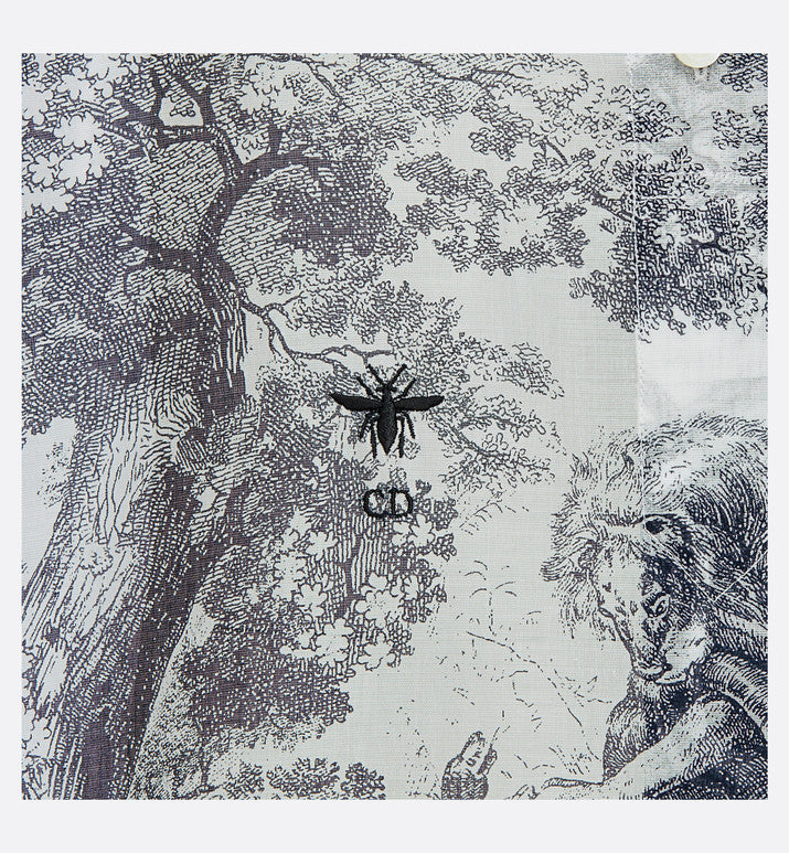 Long Blouse • White Toile de Jouy Cotton Voile