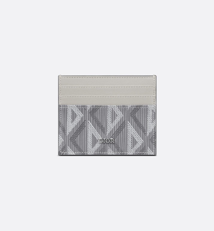 Card Holder • Dior Gray CD Diamond Canvas
