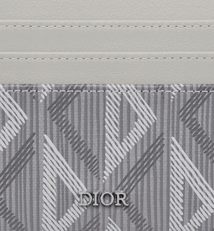 Card Holder • Dior Gray CD Diamond Canvas