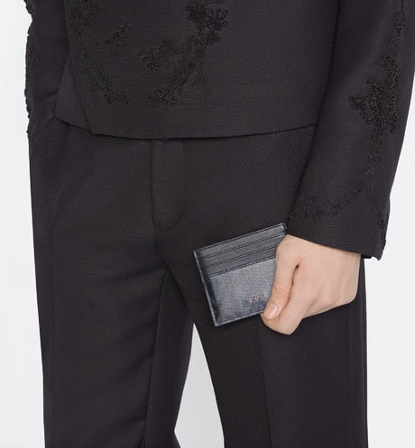 Card Holder • Black CD Diamond Canvas