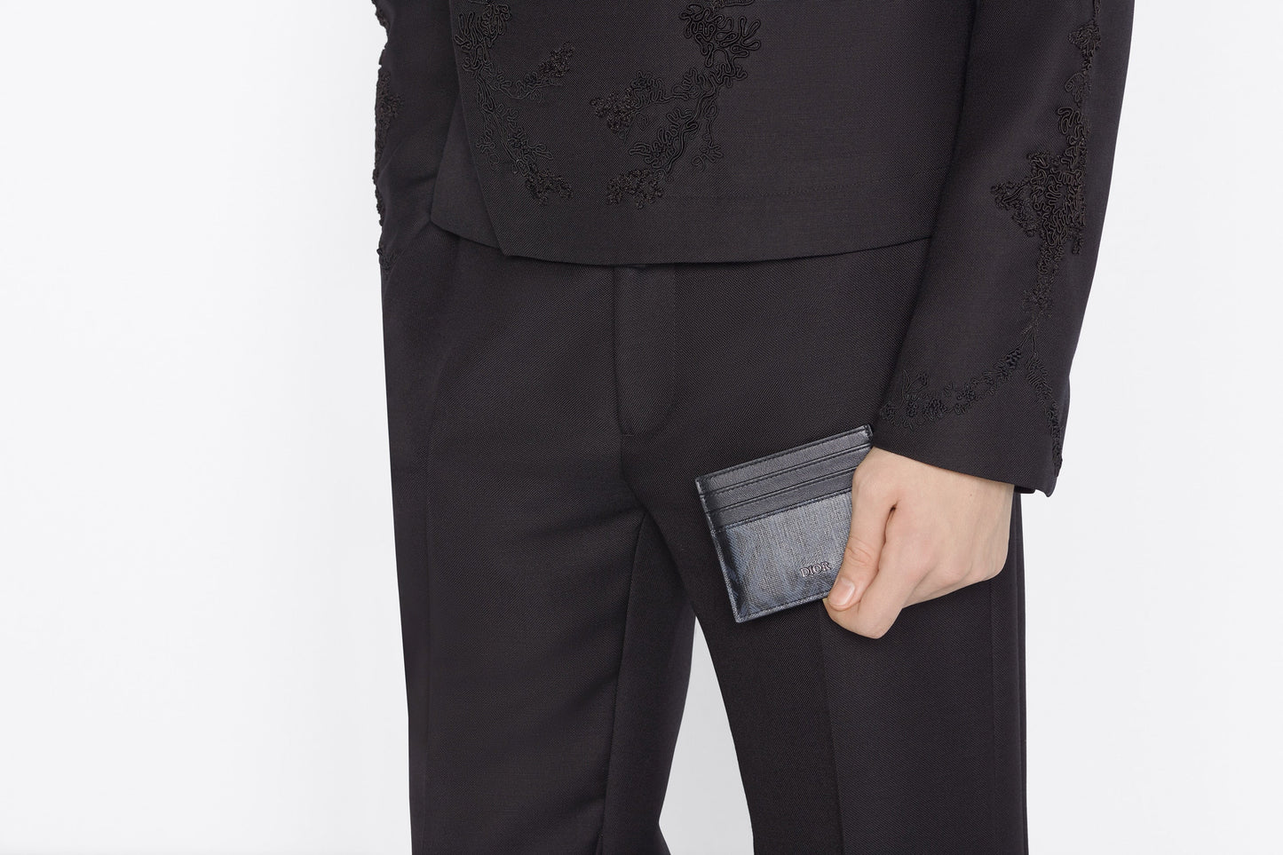 Card Holder • Black CD Diamond Canvas