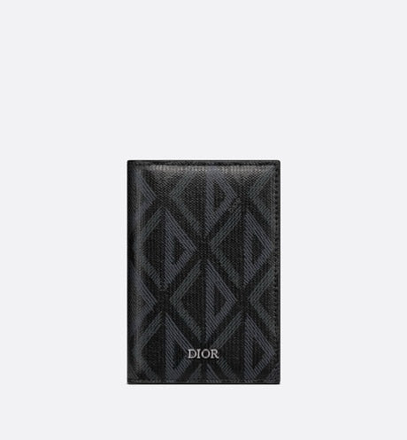 Bi-Fold Card Holder • Black CD Diamond Canvas