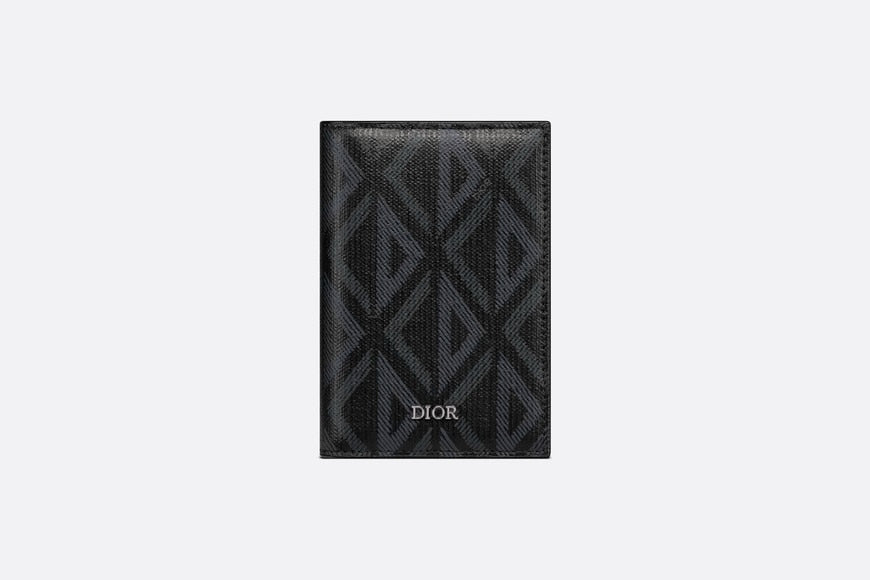 Bi-Fold Card Holder • Black CD Diamond Canvas
