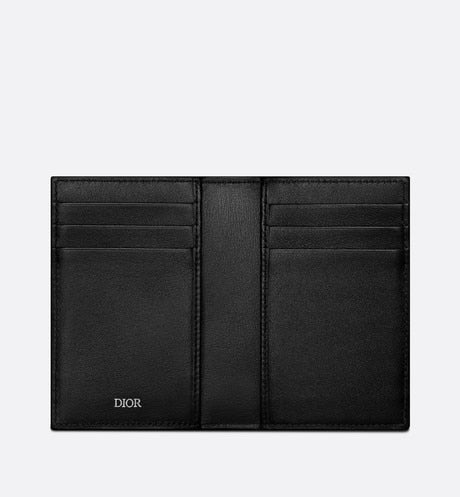 Bi-Fold Card Holder • Black CD Diamond Canvas