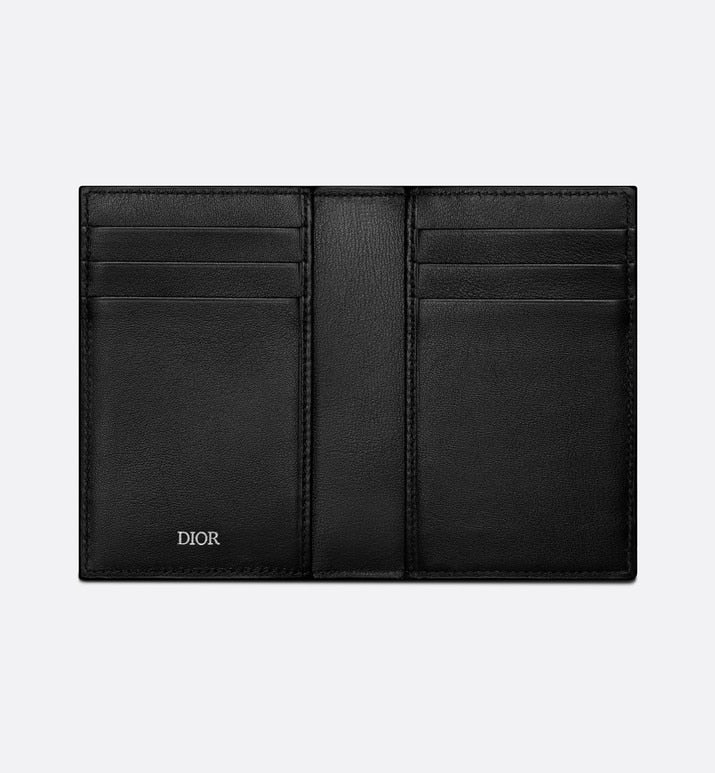 Bi-Fold Card Holder • Black CD Diamond Canvas