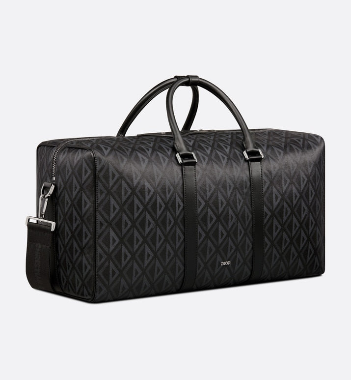 Dior Lingot 50 Duffle Bag • Black CD Diamond Canvas