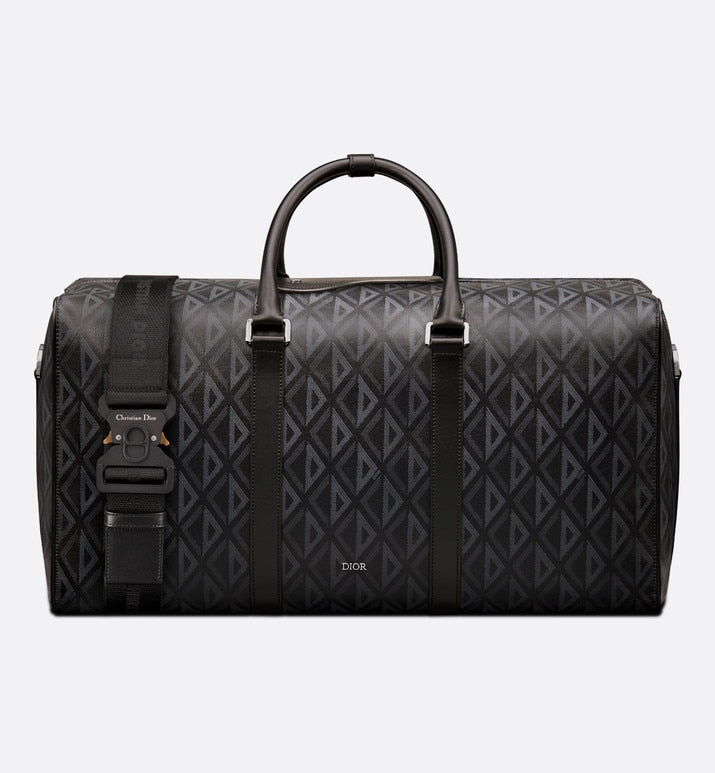 Dior Lingot 50 Duffle Bag • Black CD Diamond Canvas