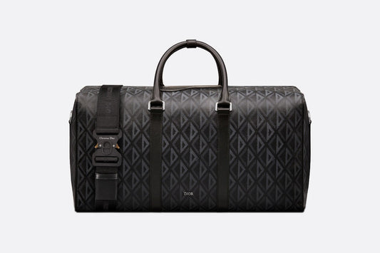 Dior Lingot 50 Duffle Bag • Black CD Diamond Canvas