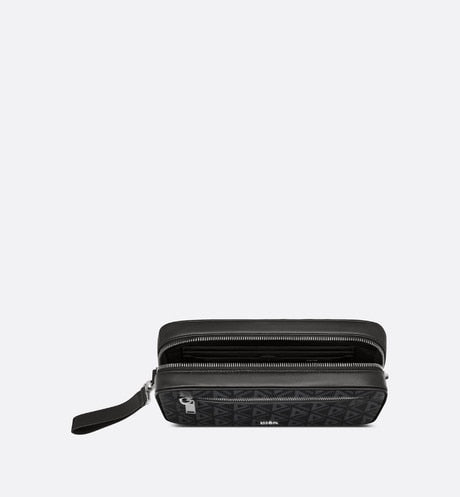 Toiletry Bag • Black CD Diamond Canvas
