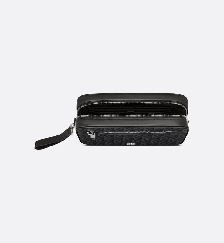 Toiletry Bag • Black CD Diamond Canvas