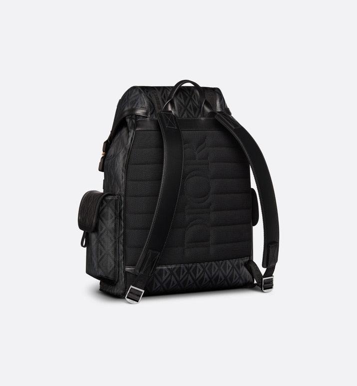 Dior Hit the Road Backpack • Black CD Diamond Canvas