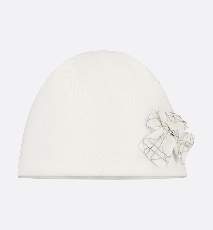 Newborn Gift Set • Ivory and Gold-Tone Cannage Poplin and Cotton Interlock