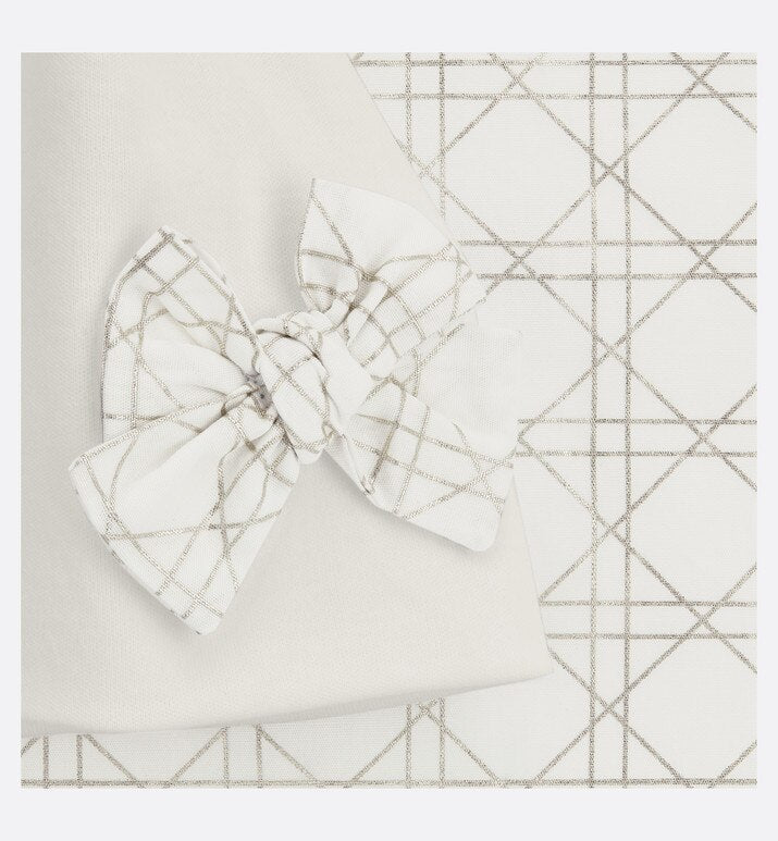 Newborn Gift Set • Ivory and Gold-Tone Cannage Poplin and Cotton Interlock
