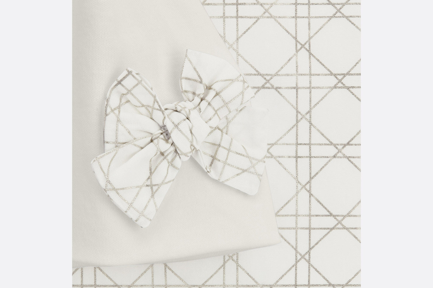 Newborn Gift Set • Ivory and Gold-Tone Cannage Poplin and Cotton Interlock