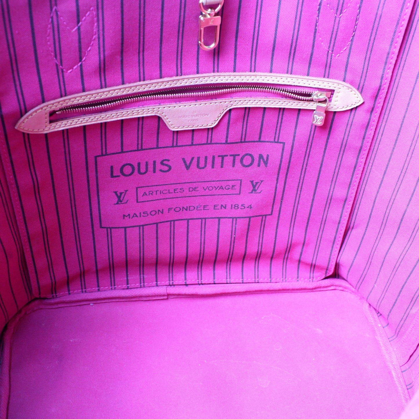 NEverfull MM W/ Wallet Monogram