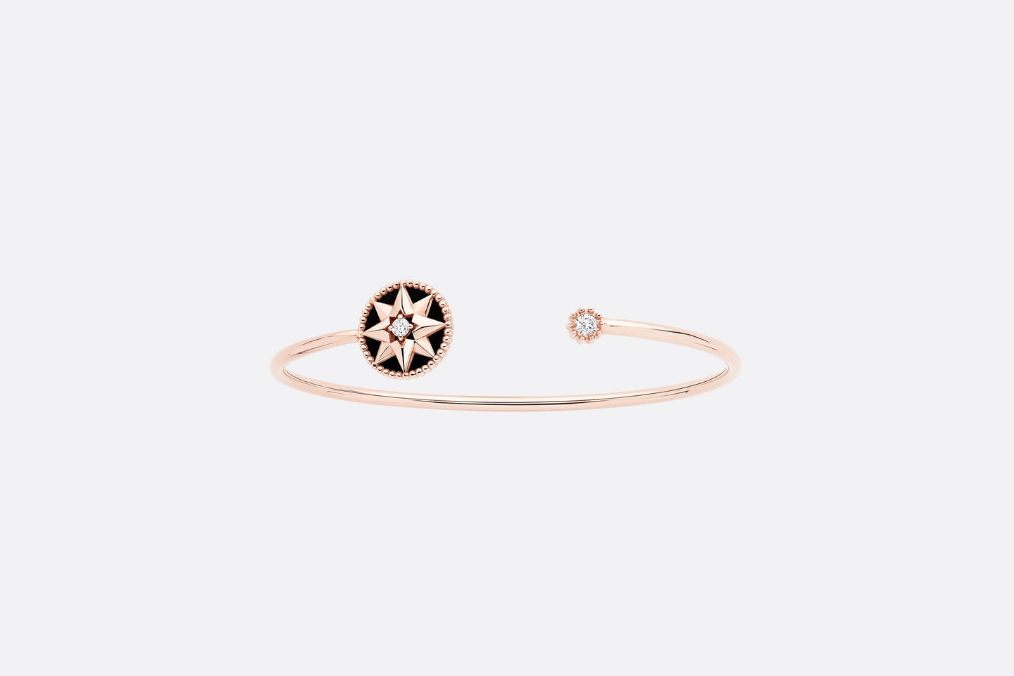 Rose Des Vents Bracelet • Pink Gold, Diamonds and Onyx