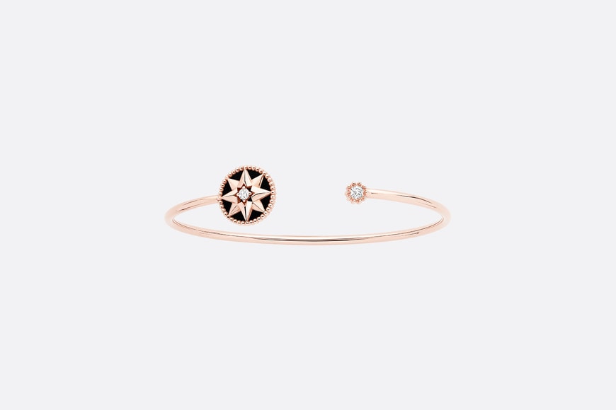 Rose Des Vents Bracelet • Pink Gold, Diamonds and Onyx