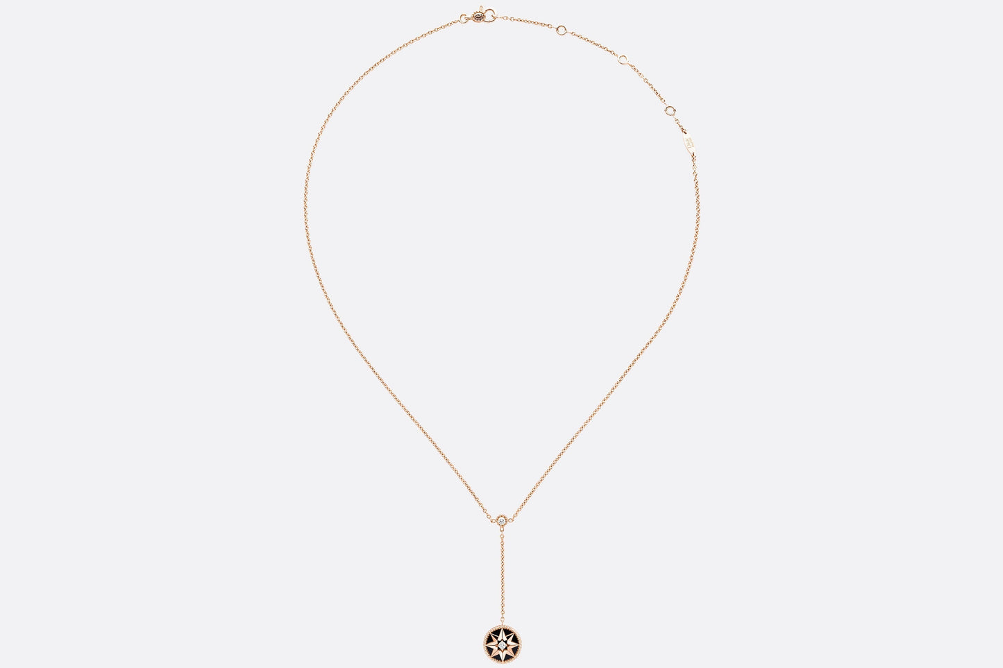 Rose Des Vents Necklace • Pink Gold, Diamonds and Onyx