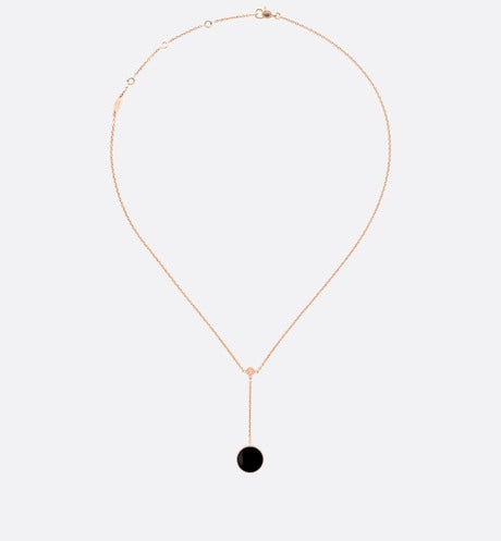 Rose Des Vents Necklace • Pink Gold, Diamonds and Onyx