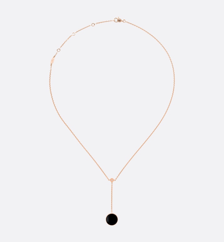 Rose Des Vents Necklace • Pink Gold, Diamonds and Onyx