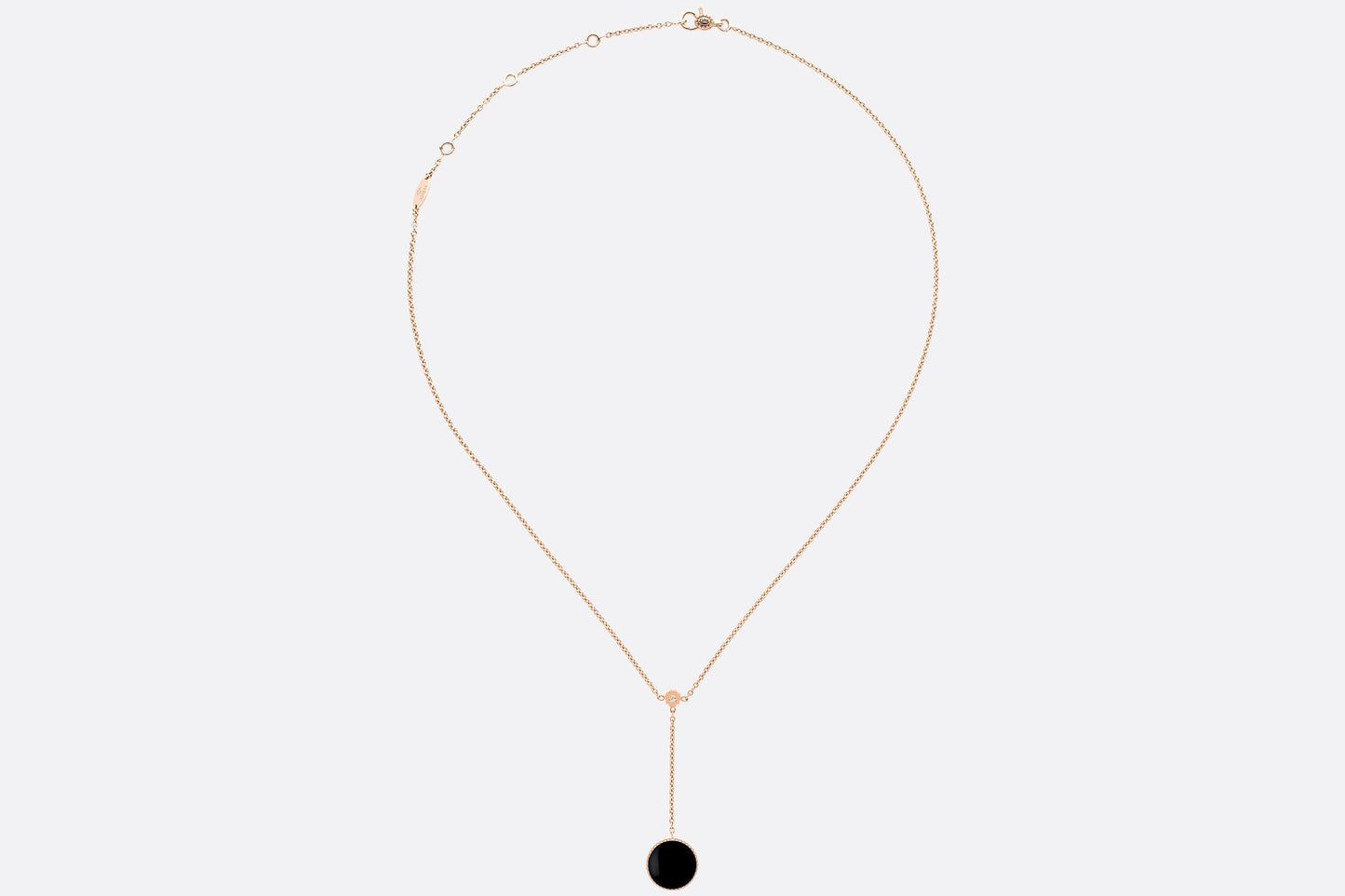 Rose Des Vents Necklace • Pink Gold, Diamonds and Onyx
