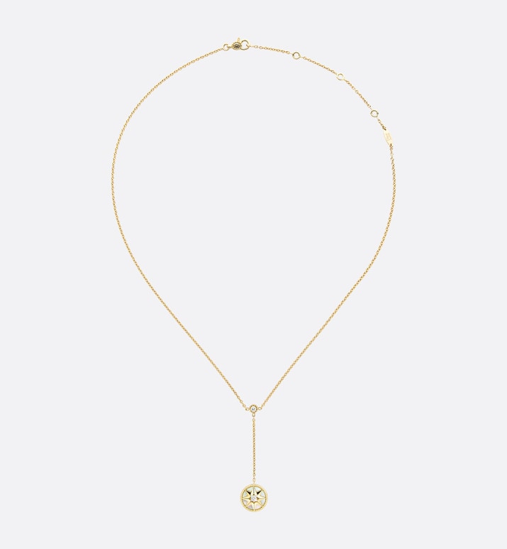 Rose Des Vents Necklace • Yellow Gold, Diamonds and Mother-of-Pearl