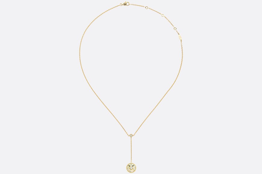 Rose Des Vents Necklace • Yellow Gold, Diamonds and Mother-of-Pearl