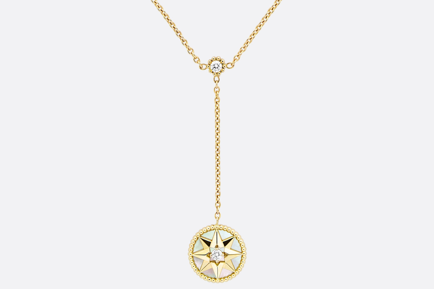 Rose Des Vents Necklace • Yellow Gold, Diamonds and Mother-of-Pearl